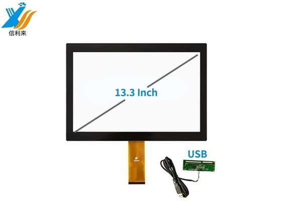 13.3'' औद्योगिक मल्टी टच स्क्रीन पैनल USB और IIC इंटरफेस G+G संरचना के साथ