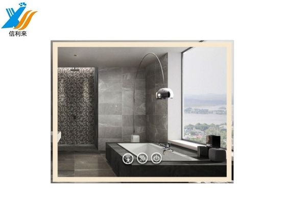 अच्छी कीमत 5 मिमी अल्ट्रा क्लियर टच स्क्रीन वॉल माउंटेड वैनिटी मिरर 500 सीडी/एम2 के साथ डिज़ाइन किया गया ऑनलाइन