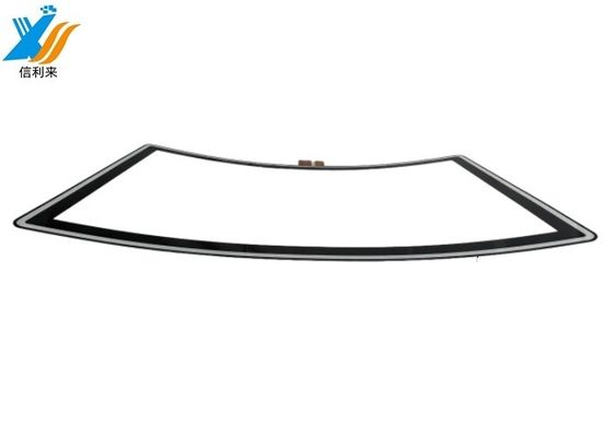 अच्छी कीमत 32 इंच घुमावदार टच पैनल मल्टी टच वाटरप्रूफ ऑयलप्रूफ एंटी-यूवी एआर/एजी/एएफ वाणिज्यिक प्रदर्शन के लिए अनुकूलन योग्य मनोरंजन मशीन खेल ऑनलाइन